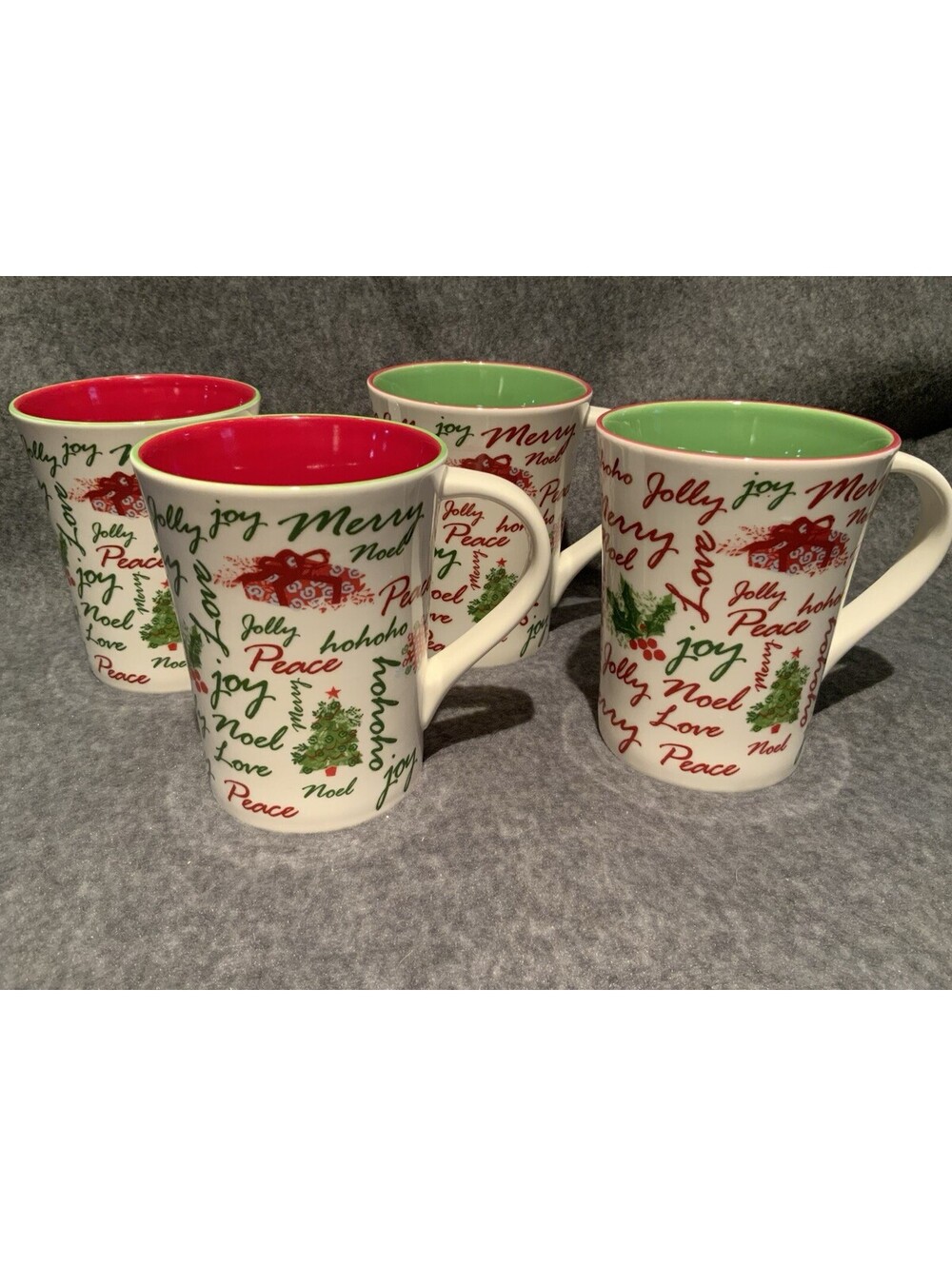 Starbucks Holiday Coffee 2007 - Set of Four - Holiday 12oz. Mugs
